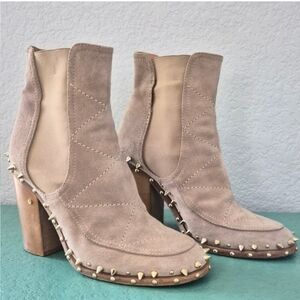 Laurence Dacade Studded Chelsea Boots Suede 38